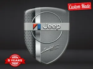 Jeep Printed Logo Stickers Racing High End Customizable